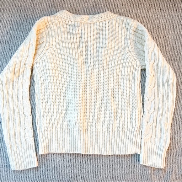 NWOT White Fawn Cream Cardigan Size M - Picture 5 of 5